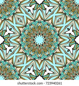 Modern decorative floral mandala pattern. Luxury texture for wallpaper, invitation, decor, fabric. Vector illustration