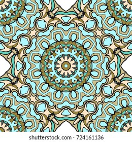 Modern decorative floral mandala pattern. Luxury texture for wallpaper, invitation, decor, fabric. Vector illustration