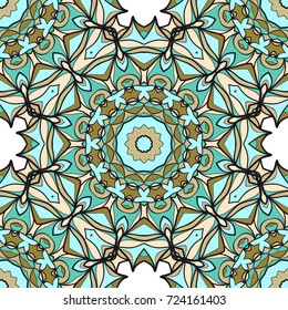 Modern decorative floral mandala pattern. Luxury texture for wallpaper, invitation, decor, fabric. Vector illustration