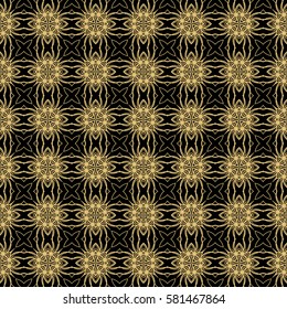 Modern decorative floral pattern. ethnic texture for wallpaper, invitation, decor, fabric. Vector illustration.