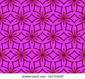 Modern decorative floral pattern. Luxury texture for wallpaper, invitation, decor, fabric. Vector illustration.