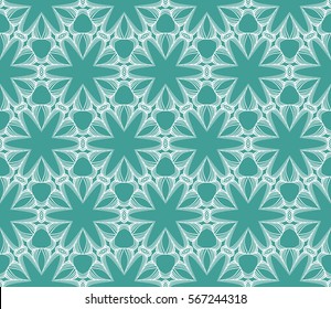 Modern decorative floral pattern. Luxury texture for wallpaper, invitation, decor, fabric. Vector illustration.