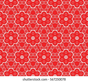 Modern decorative floral pattern. Luxury texture for wallpaper, invitation, decor, fabric. Vector illustration.