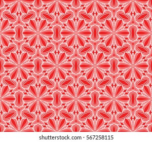 Modern decorative floral pattern. Luxury texture for wallpaper, invitation, decor, fabric. Vector illustration.
