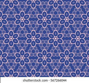 Modern decorative floral pattern. Luxury texture for wallpaper, invitation, decor, fabric. Vector illustration.