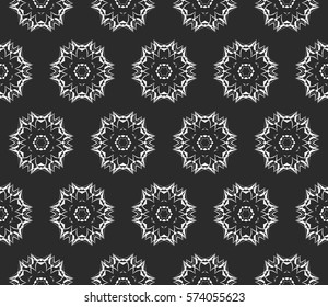Modern decorative floral pattern. Luxury texture for wallpaper, invitation, decor, fabric. Vector illustration.