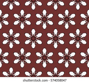 Modern decorative floral pattern. Luxury texture for wallpaper, invitation, decor, fabric. Vector illustration.