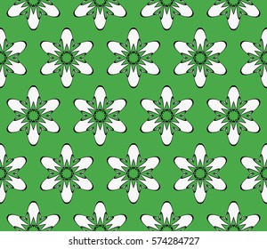 Modern decorative floral pattern. Luxury texture for wallpaper, invitation, decor, fabric. Vector illustration.