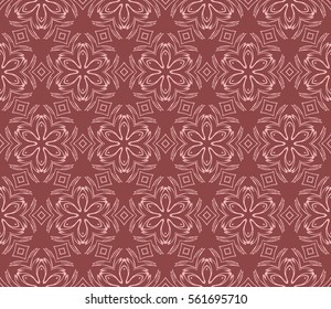 modern decorative floral pattern. seamless vector illustration. template for wallpaper, invitation, decor, fabric, textile
