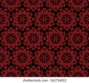 modern decorative floral pattern. seamless vector illustration. template for wallpaper, invitation, decor, fabric, textile