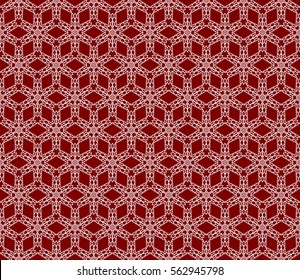 modern decorative floral pattern. seamless vector illustration. template for wallpaper, invitation, decor, fabric, textile. red color