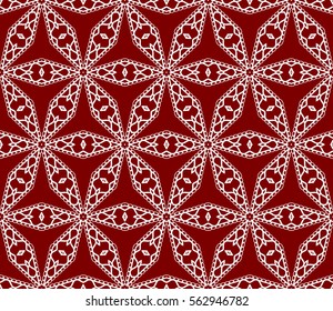 modern decorative floral pattern. seamless vector illustration. template for wallpaper, invitation, decor, fabric, textile. red color