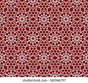 modern decorative floral pattern. seamless vector illustration. template for wallpaper, invitation, decor, fabric, textile. red color