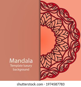 Modern Decorative Floral Shapes. Floral mandala. vector illustration.