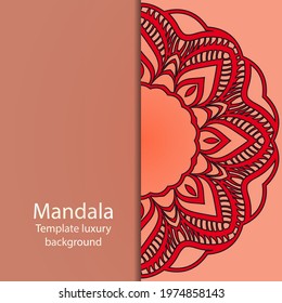 Modern Decorative Floral Shapes. Floral mandala. vector illustration.
