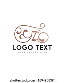 A modern decorative font with a polished touch and lovely swashes letter type Z logo template, Vector logo for business and company identity 