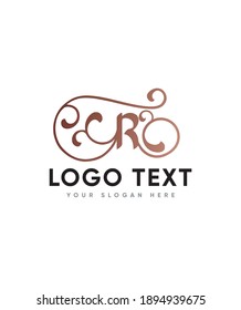 A modern decorative font with a polished touch and lovely swashes letter type R logo template, Vector logo for business and company identity 