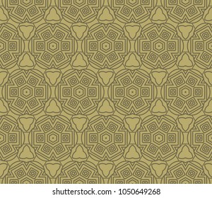 Modern Decorative geometric ornament. Vector illustration. For design, wallpaper