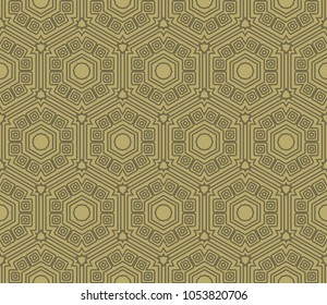 Modern Decorative geometric ornament. Vector illustration. For design, wallpaper