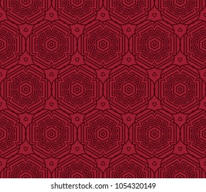 Modern Decorative geometric ornament. Vector illustration. For design, wallpaper