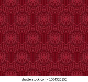 Modern Decorative geometric ornament. Vector illustration. For design, wallpaper