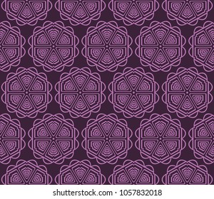 Modern Decorative geometric ornament. Vector illustration. For design, wallpaper