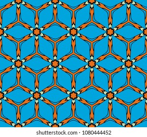 Modern Decorative geometric ornament. Vector illustration. For design, creative wallpaper.