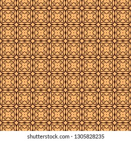 Modern Decorative Geometric Seamless Pattern. Vector Colored Illustration. Paper For Scrapbook. Brown color.