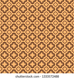 Modern Decorative Geometric Seamless Pattern. Vector Colored Illustration. Paper For Scrapbook. Brown color.