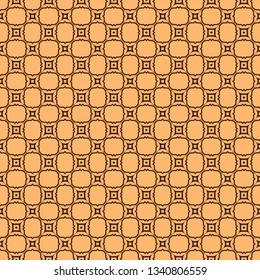 Modern Decorative Geometric Seamless Pattern. Vector Colored Illustration. Paper For Scrapbook. Brown color.