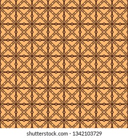 Modern Decorative Geometric Seamless Pattern. Vector Colored Illustration. Paper For Scrapbook. Brown color.
