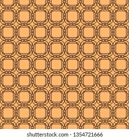 Modern Decorative Geometric Seamless Pattern. Vector Colored Illustration. Paper For Scrapbook. Brown color.