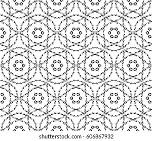 modern decorative geometric seamless pattern with square, triangle elements. original ornament. strong style. black, white color. vector illustration. for design, print, workshop