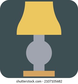 Modern decorative lamp, illustration, vector on a white background.