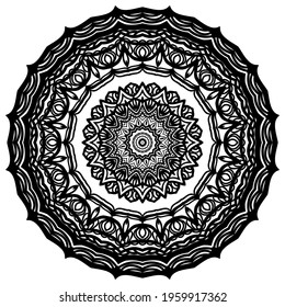Modern decorative ornament of mandala. Vector illustration