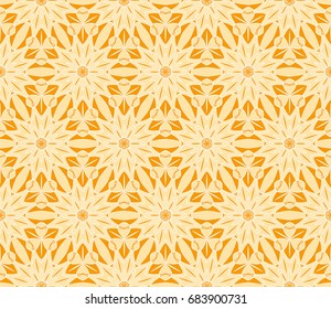 modern decorative ornament with simple geometric shape. vector illustration. orange color
