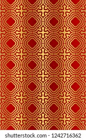 Modern Decorative seamless Abstract geometric pattern. Vector colored illustration. paper for scrapbook.