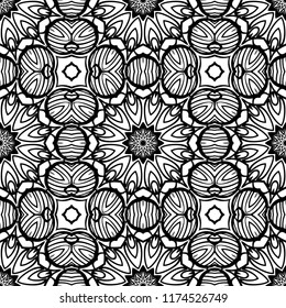 Modern Decorative seamless Floral pattern. Vector colored illustration. paper for scrapbook