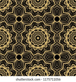 Modern Decorative seamless Floral pattern. Vector colored illustration. paper for scrapbook