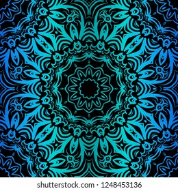 Modern Decorative Seamless Floral Pattern. Vector Colored Illustration. Paper For Scrapbook