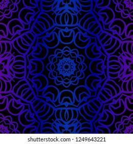 Modern Decorative Seamless Floral Pattern. Vector Colored Illustration. Paper For Scrapbook