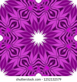 Modern Decorative Seamless Floral Pattern. Vector Colored Illustration. Paper For Scrapbook