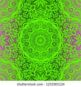 Modern Decorative Seamless Floral Pattern. Vector Colored Illustration. Paper For Scrapbook