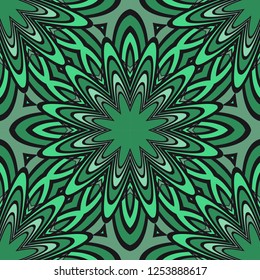 Modern Decorative Seamless Floral Pattern. Vector Colored Illustration. Paper For Scrapbook