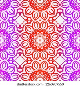 Modern Decorative seamless Floral pattern. Vector colored illustration. paper for scrapbook.