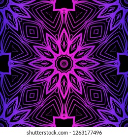 Modern Decorative seamless Floral pattern. Vector colored illustration. paper for scrapbook.