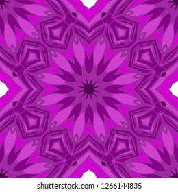 Modern Decorative Seamless Floral Pattern. Vector Colored Illustration. Paper For Scrapbook