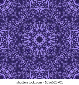 Modern decorative seamless pattern with floral ornament. Vector illustation for design