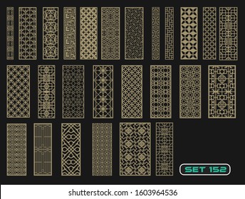 Modern decorative set 152 for laser cut