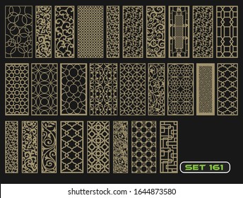 Modern decorative set 161 for laser cut